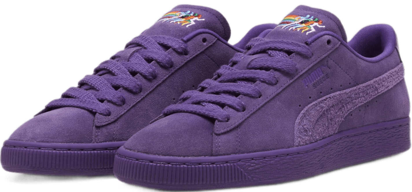 suede love marathon sneakers purple